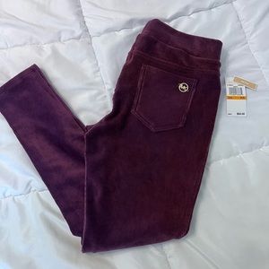 Michael Kors velour skinny pants